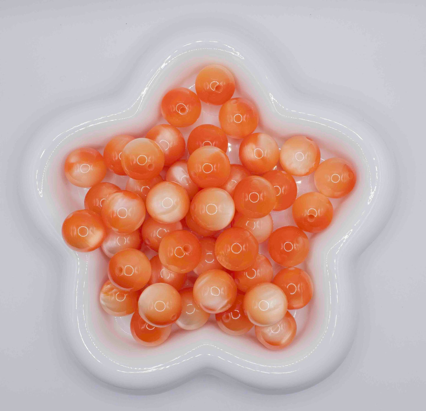 Cateye 16mm Beads - Orange