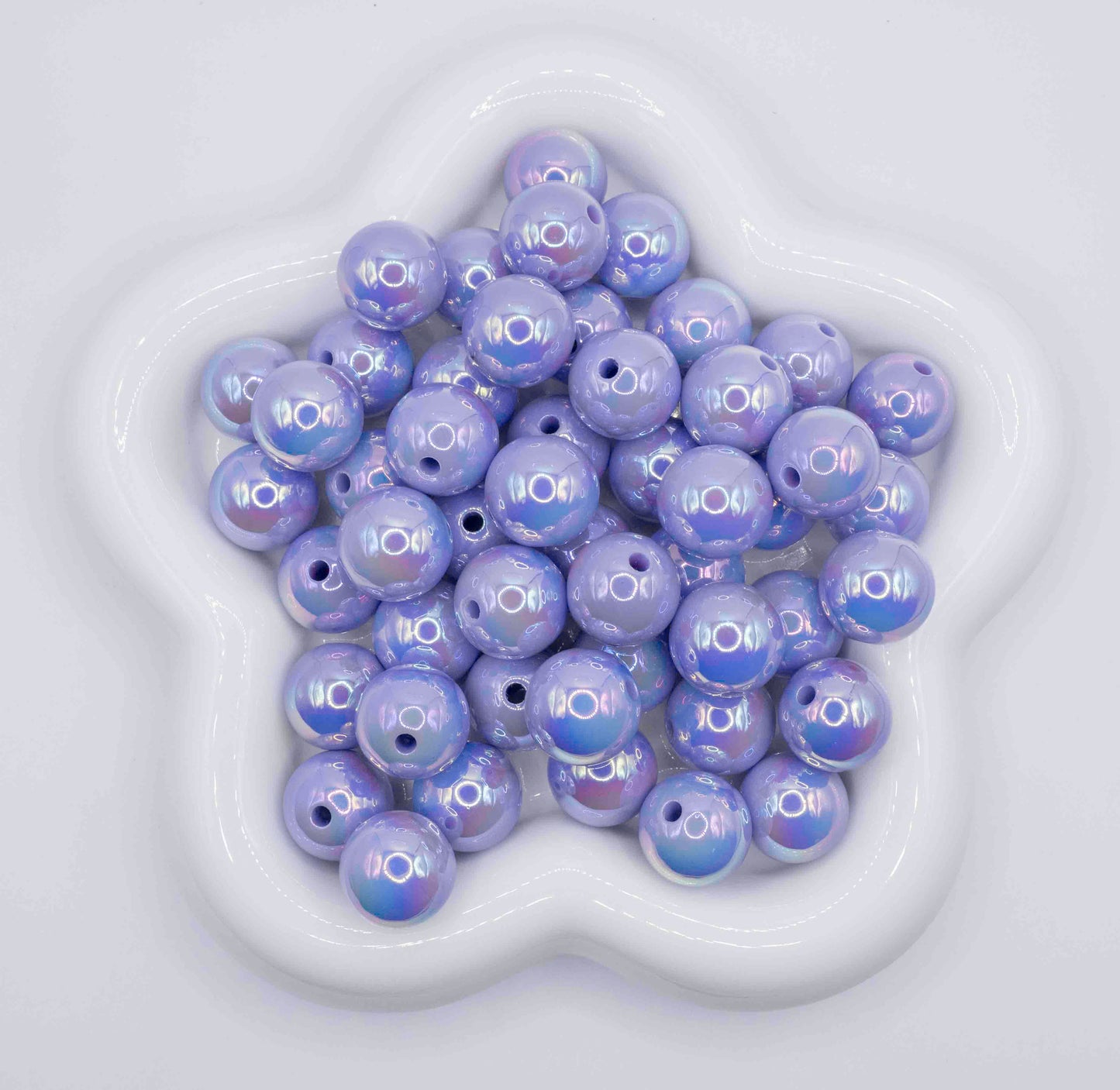 UV solid Color 16mm Beads - Purple