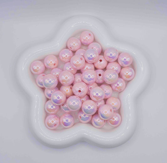 UV solid Color 16mm Beads - Baby Pink