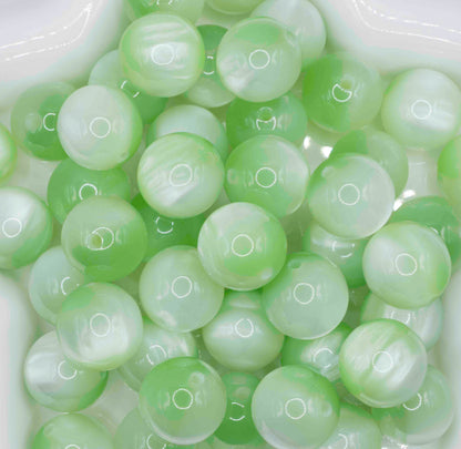 Cateye Beads - Lime Green