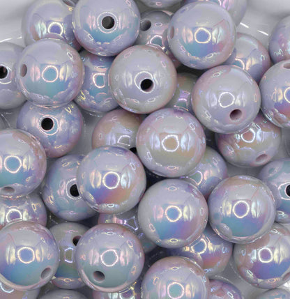 UV solid Color 16mm Beads - Grey