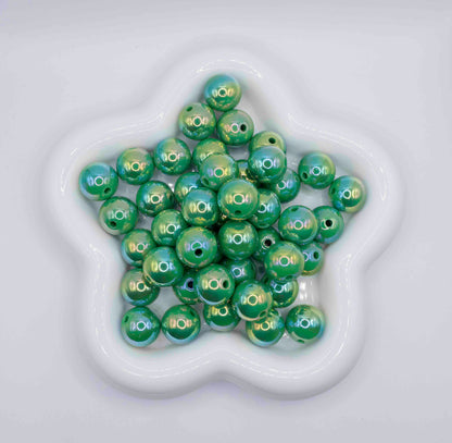 UV solid Color 16mm Beads - Green